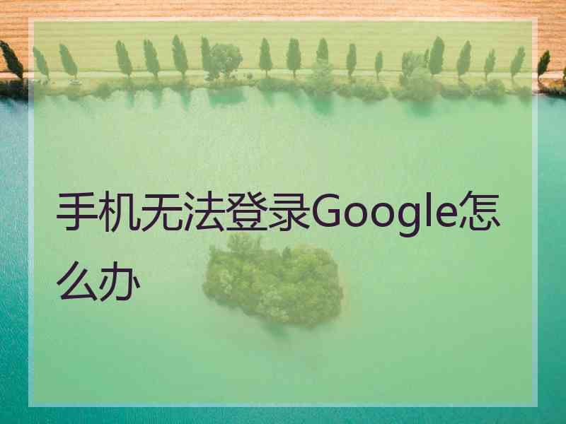 手机无法登录Google怎么办