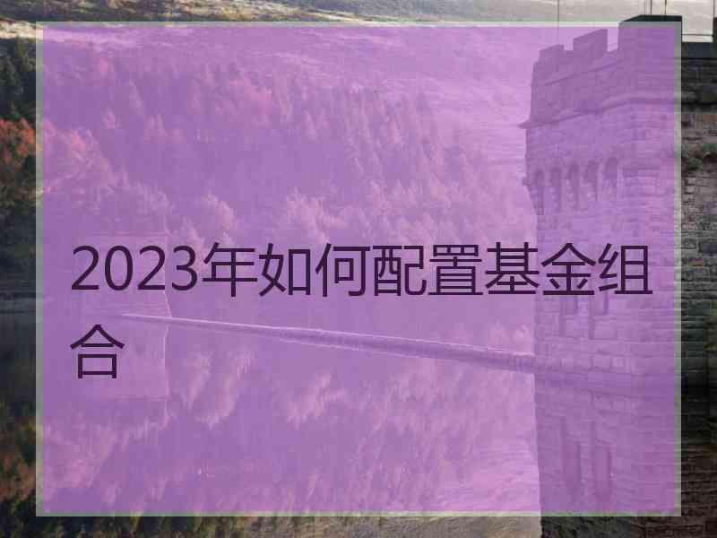 2023年如何配置基金组合