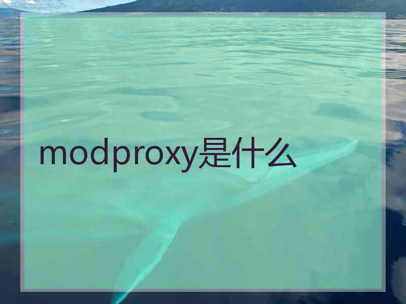 modproxy是什么