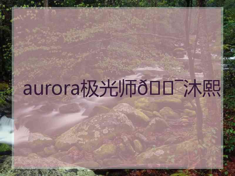 aurora极光师🐯沐熙