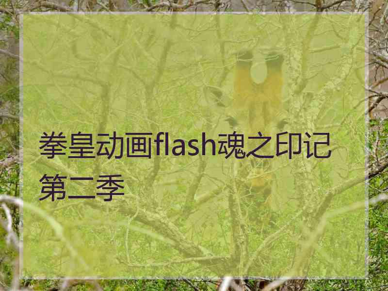 拳皇动画flash魂之印记第二季