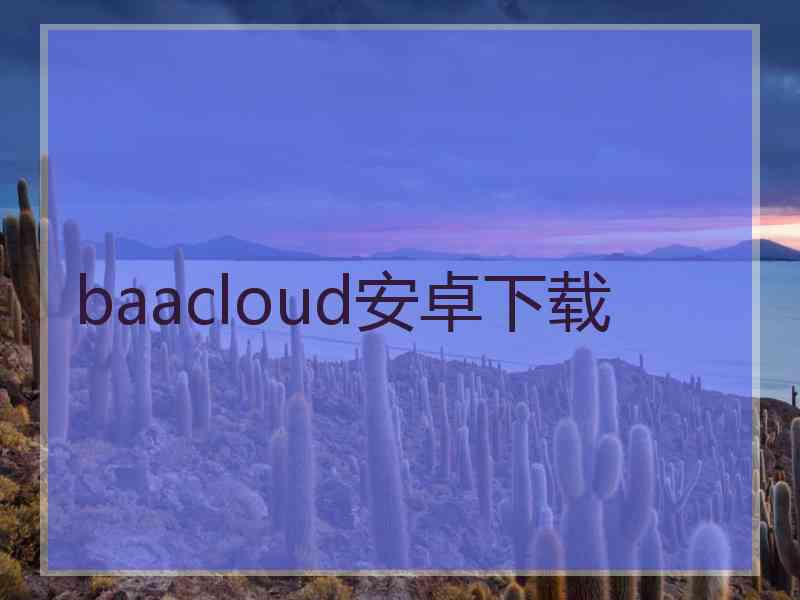 baacloud安卓下载