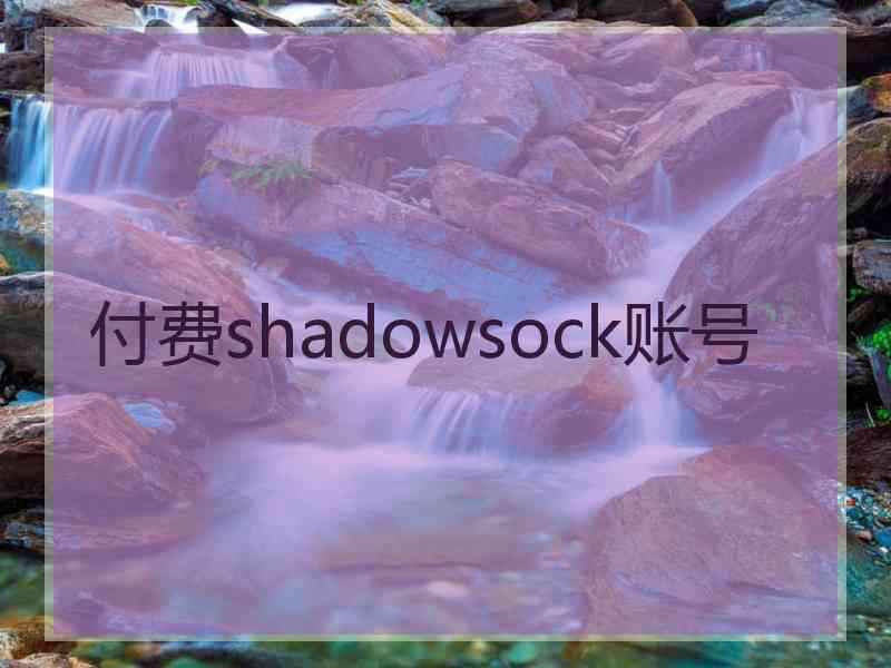 付费shadowsock账号