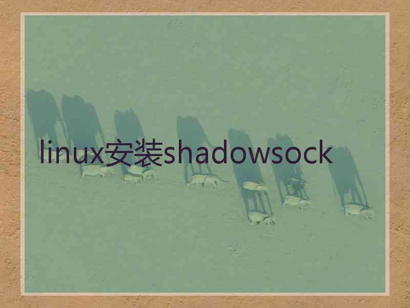linux安装shadowsock