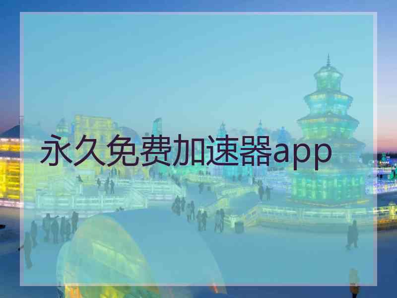 永久免费加速器app