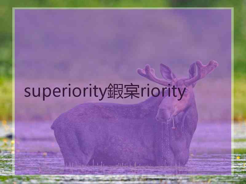 superiority鍜宲riority