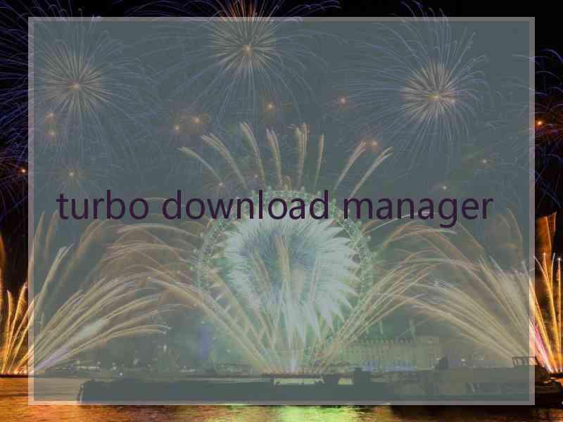 turbo download manager