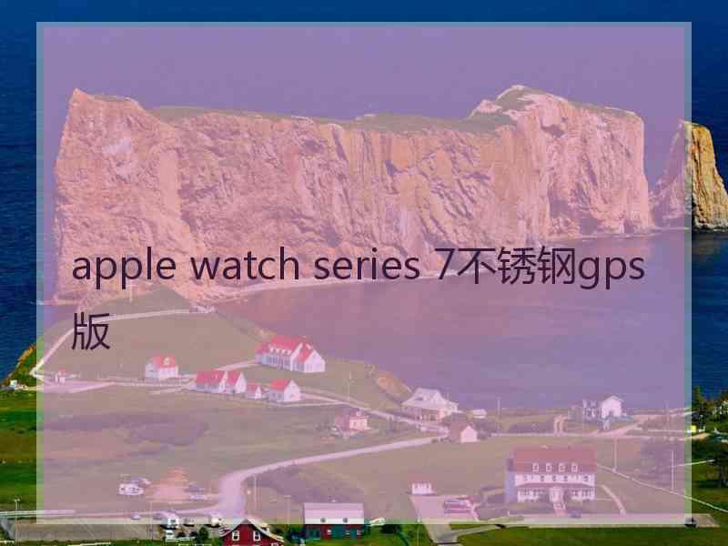 apple watch series 7不锈钢gps版