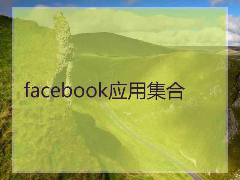 facebook应用集合