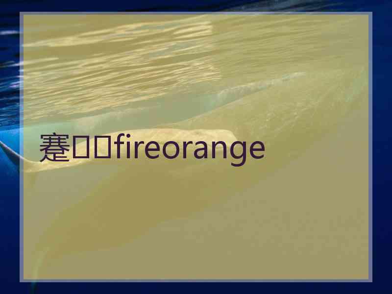 蹇fireorange