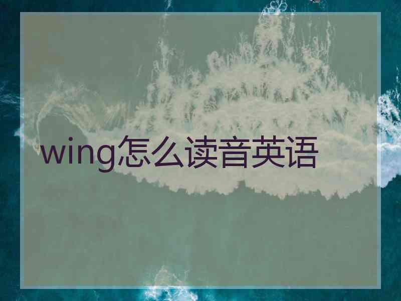 wing怎么读音英语