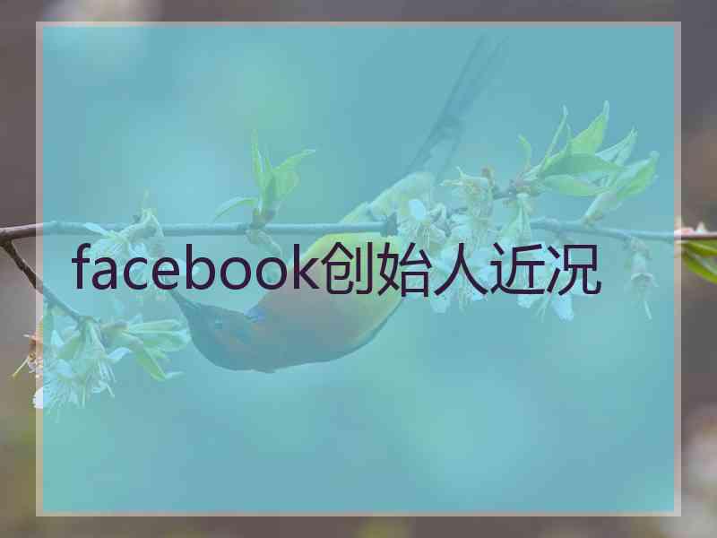 facebook创始人近况