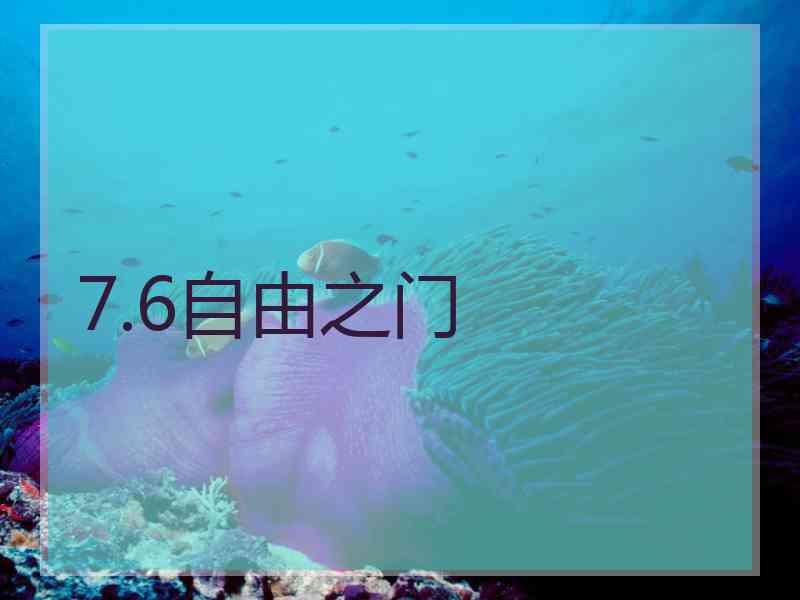 7.6自由之门