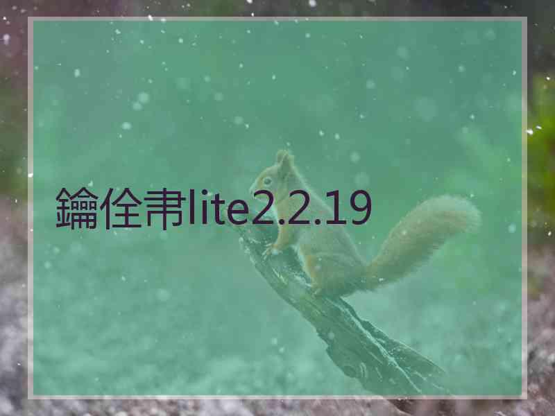 鑰佺帇lite2.2.19