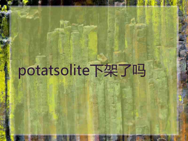 potatsolite下架了吗