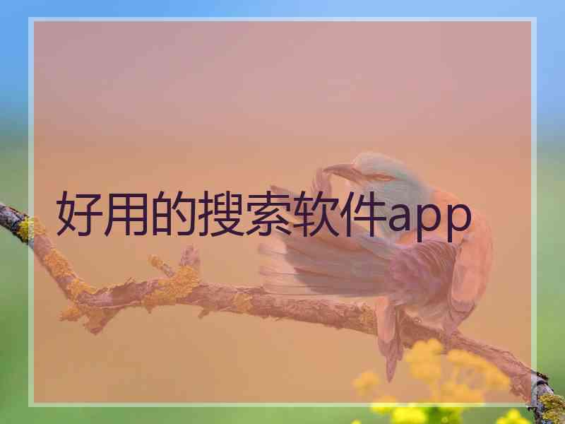 好用的搜索软件app