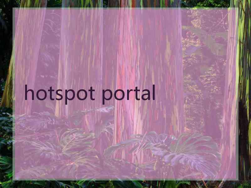 hotspot portal