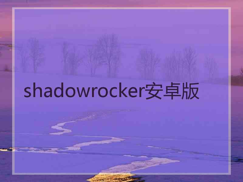 shadowrocker安卓版