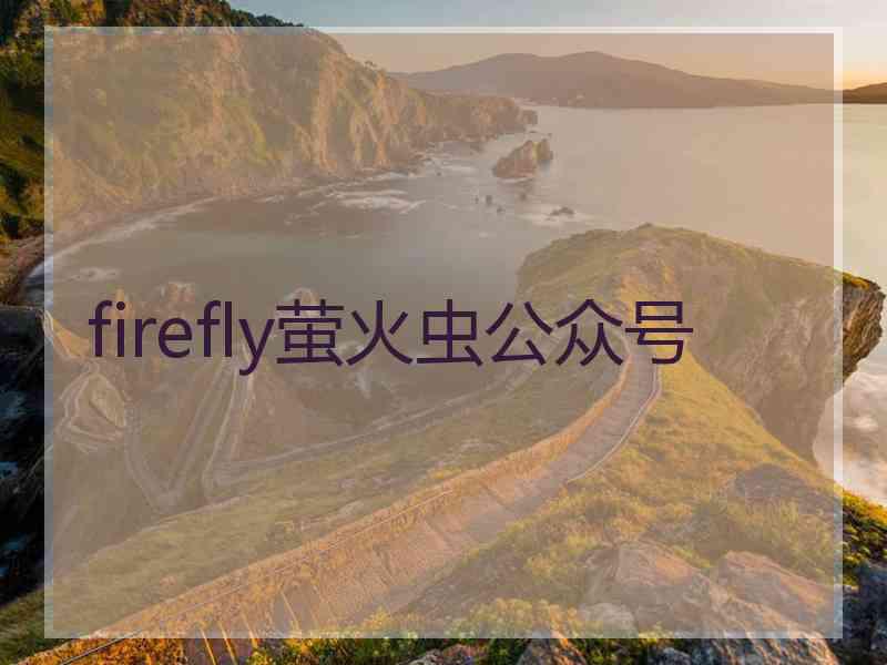 firefly萤火虫公众号