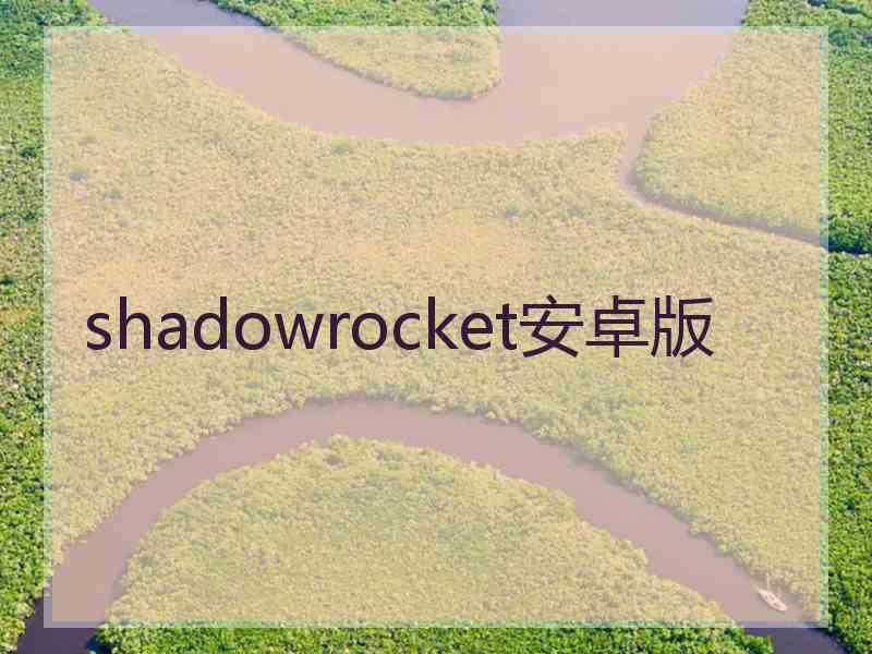 shadowrocket安卓版