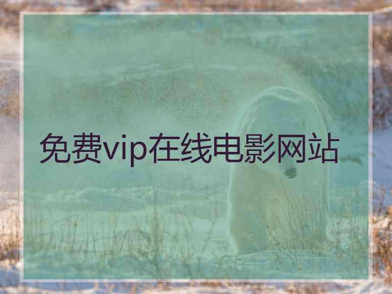 免费vip在线电影网站