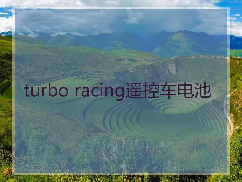 turbo racing遥控车电池