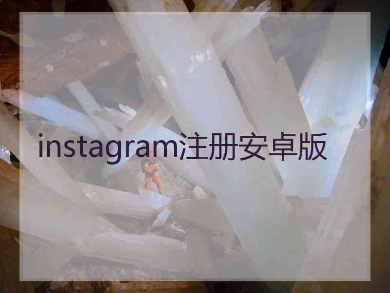 instagram注册安卓版