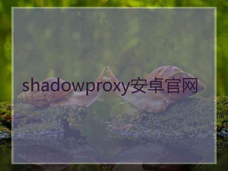 shadowproxy安卓官网