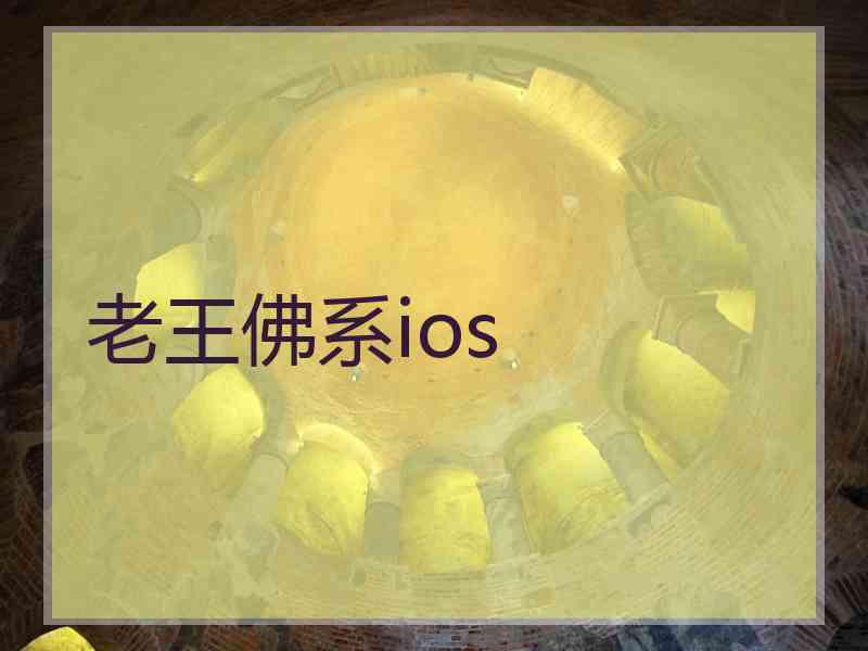 老王佛系ios