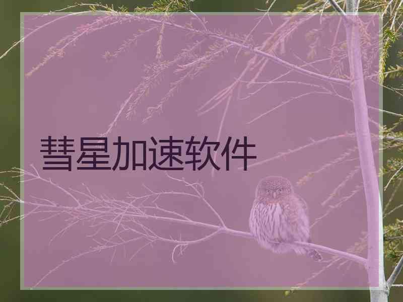 彗星加速软件