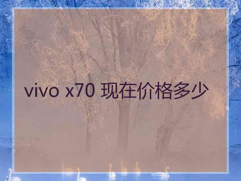 vivo x70 现在价格多少