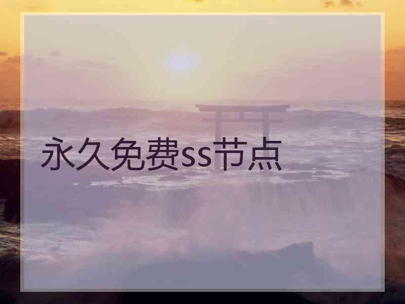 永久免费ss节点